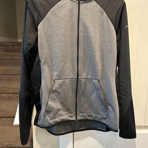 Nike Gray and Black Zip-Up Jacket w/ hoodie